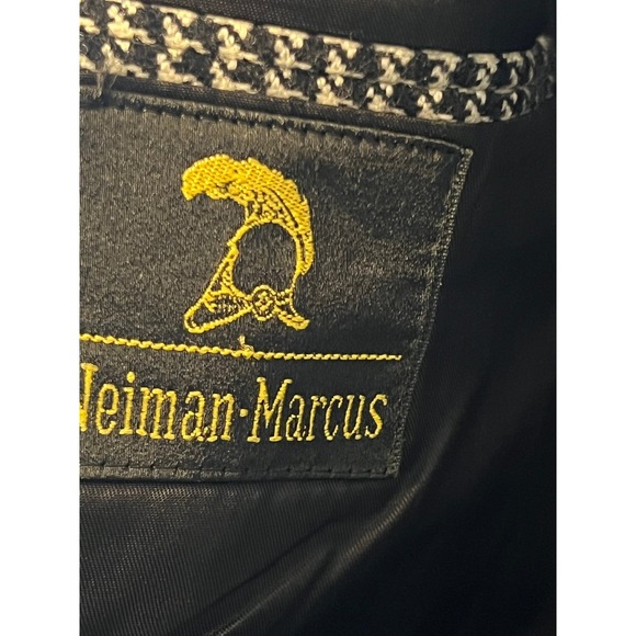 Vintage Neiman Marcus Houndstooth Blazer Menswear Tailored in USA - Picture 4 of 15